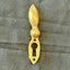 Antique Brass Keyhole Plate With Swinging Draft Cover