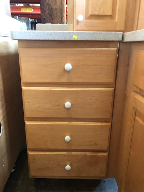 Maple Colored Wood Cabinets (store pick up only)