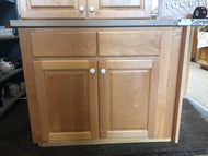 Maple Colored Wood Cabinets (store pick up only)