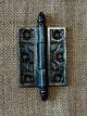 Antique Decorative Cast Iron Acorn Tip Door Hinge - 3" x 2½”