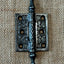 Antique Decorative Cast Iron Steeple Tip Door Hinge - 2½" x 2"