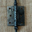 Antique Decorative Cast Iron Steeple Tip Door Hinge - 2½" x 2"