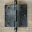Antique Decorative Cast Iron Steeple Tip Door Hinge - 3½" x 3½"