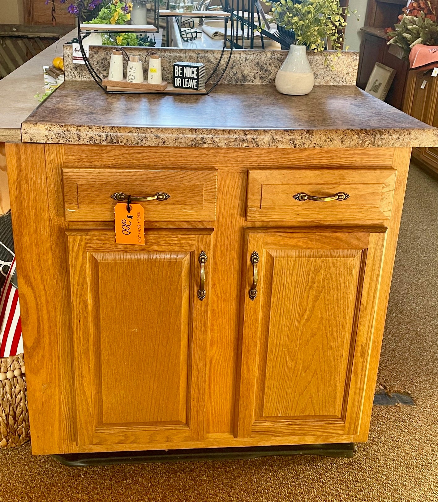 Wooden Base Cabinet (store pickup only)