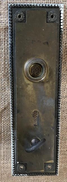 Sargent & Co. Stamped Brass Door Plate - 2⅝" x 8¾"