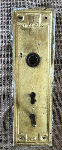 Sargent & Co. Stamped Brass Door Plate - 2⅝" x 8¾"