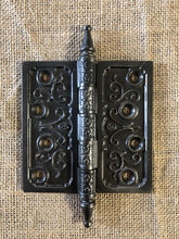 Load image into Gallery viewer, Antique Decorative Steeple Tip Door Hinge - 4½&quot; x 4½&quot;
