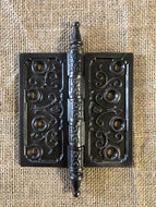 Antique Decorative Steeple Tip Door Hinge - 4½