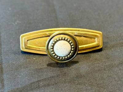 Vintage Brass-Plated Drawer Pull -  3¼"