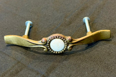 Vintage Brass-Plated Drawer Pull -  4⅞"