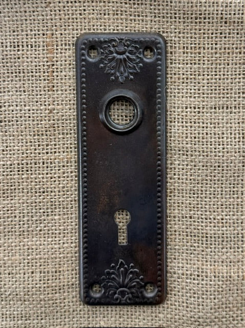 Antique Sargent & Co. No. 345 RD Door Plate with Escutcheon