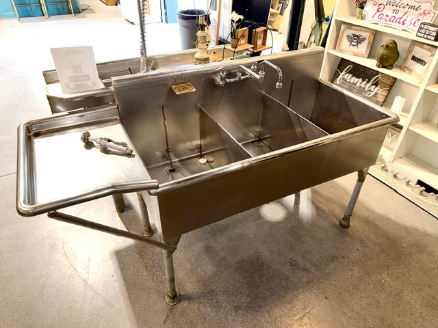 Commercial 3-Compartment Stainless Steel Sink (Store Pick Up Only: Williamsport, PA)