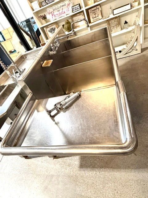 Commercial 3-Compartment Stainless Steel Sink (Store Pick Up Only: Williamsport, PA)