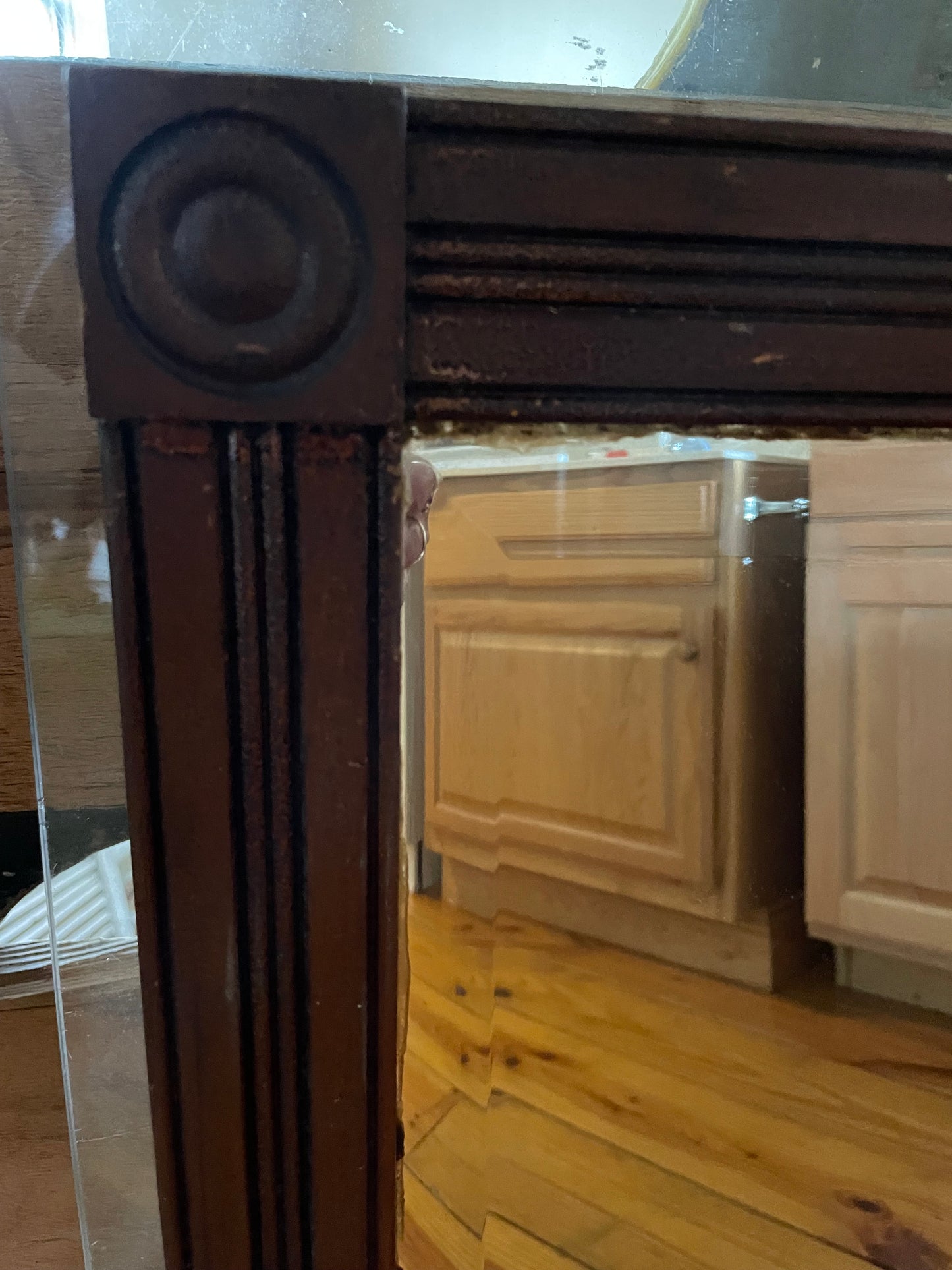 Antique Beveled Mirror (Store Pick Up Only)