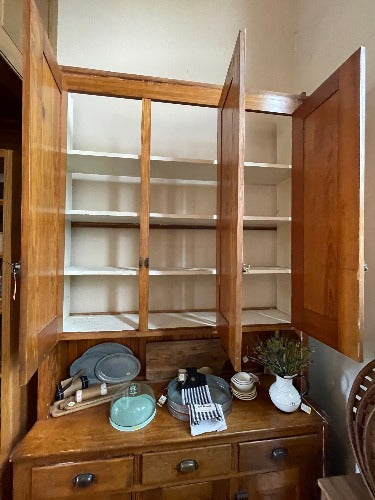 Antique Tall Cabinet doors open both