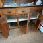 Antique Tall Cabinet bottom doors open