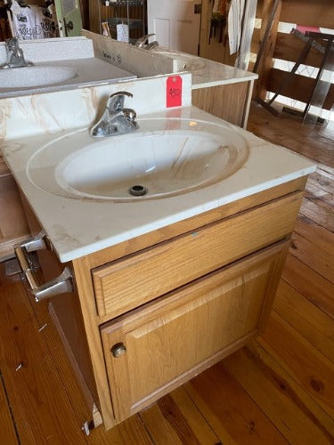 Bathroom Vanity Cabinet, Counter Sink and Faucet