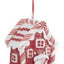 Red and White Handcrafted Clay Candy Cane House Ornaments- 3 Styles