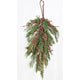 Evergreen Pine with Red Pips Teardrop
