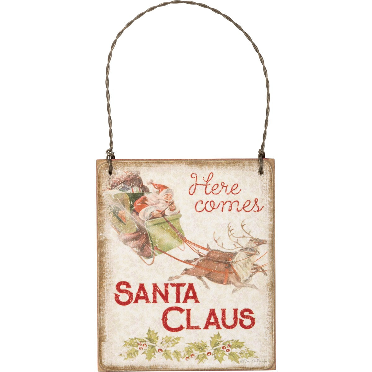 Here Comes Santa Ornament_CLEARANCE