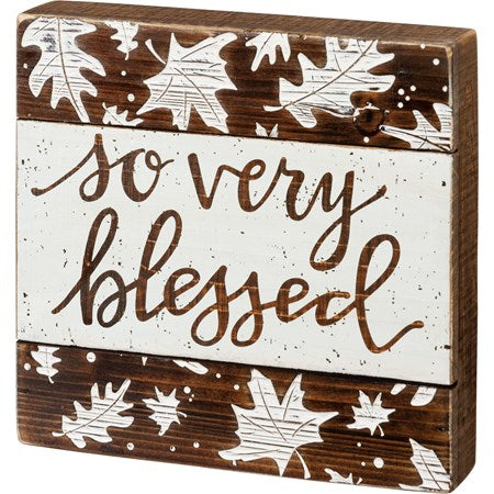 So Very Blessed Box Sign_CLEARANCE