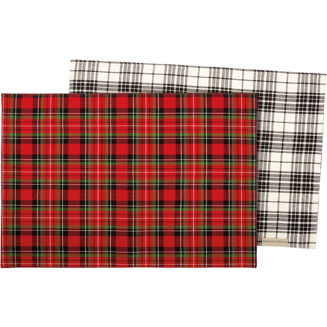 Reversible Plaid Placemat_CLEARANCE