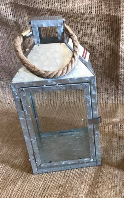 Galvanized Lantern - Large