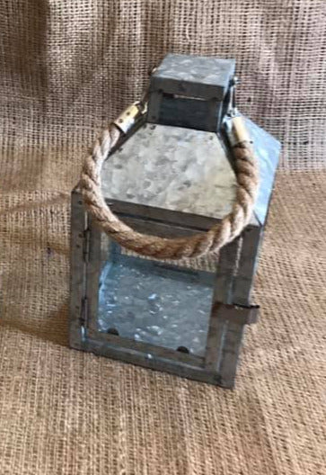 Galvanized Lantern - Small