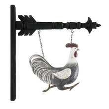 Load image into Gallery viewer, Gray &amp; White Resin Rooster Arrow Replacement
