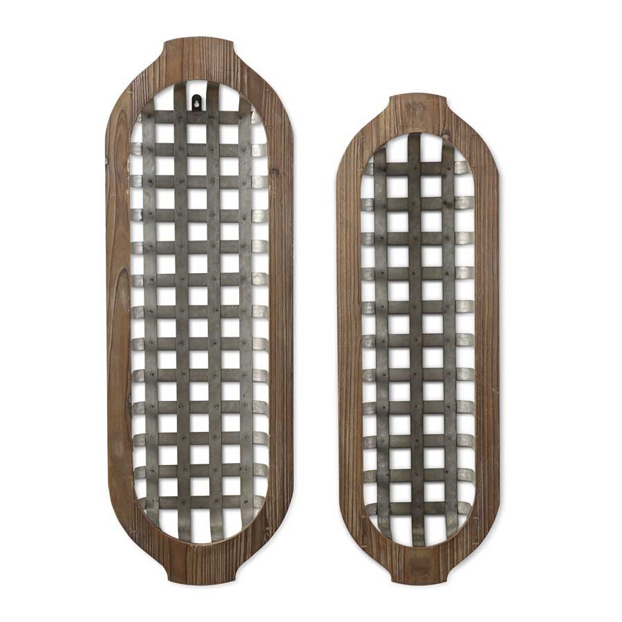 Wood and Tin Nesting Baskets - 2 Sizes (store pick up only)