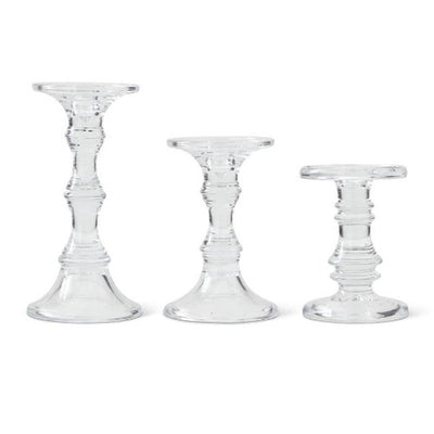 Glass Candleholders