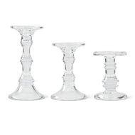 Glass Candleholders