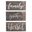 Corrugated Tin Wall Signs (Family, Gather or Blessed)