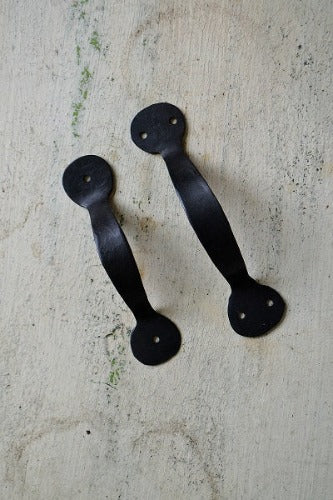 Black Vintage Style Door Handles - 2 Sizes