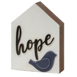 Hope Chunky House With Bird Shelf Sitter