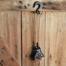 Load image into Gallery viewer, Hook with Wooden Wheel Pulley
