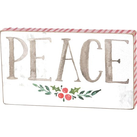 Peace Block Sign