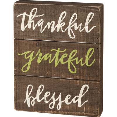 Thankful Slat Box Sign_CLEARANCE