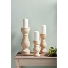 Load image into Gallery viewer, Paulownia Wood Candlestick
