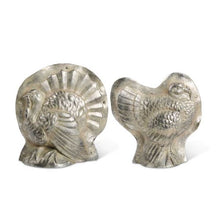 Load image into Gallery viewer, Antiqued Silver Turkey Resin Candy Mold _CLEARANCE pair
