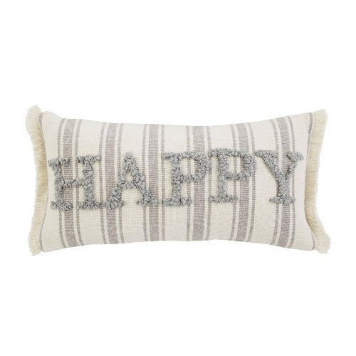 Happy Tufted Pillow