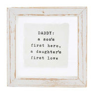 Daddy Glass Plaque