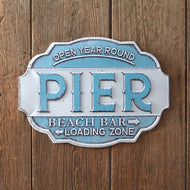 Beach Pier Wall Sign