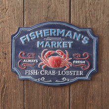 Load image into Gallery viewer, Fisherman&#39;s Market Wall Sign
