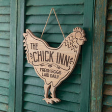 Load image into Gallery viewer, The Chick Inn Wall Decor side
