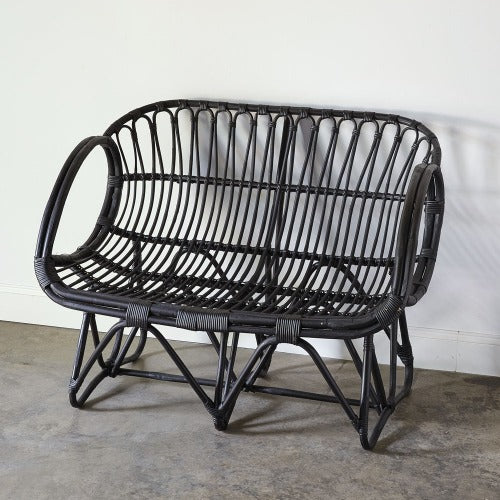 Rattan bench seat for sale plain