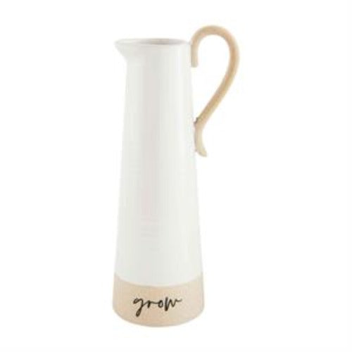 Grow Stoneware Pitcher Bud Vase - 3 Sizes grow