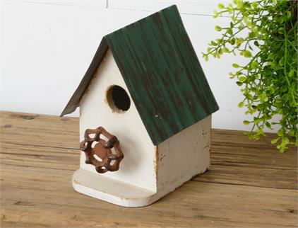 Green Roof and Faucet Perch Birdhouse