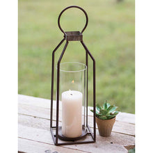Load image into Gallery viewer, Greenville Pillar Candle Lantern - 2 Sizes
