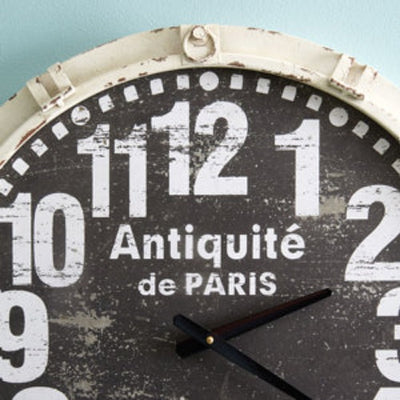 Antiquite De Paris Wall Clock close up